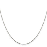 Sophia Jewelers Sterling Silver 8-Sided Mirror Box Chain Necklace